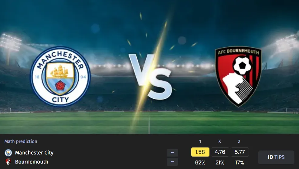 Football Manchester City vs Bournemouth Who Will Win?